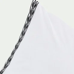 Lot de 2 taies d'oreiller en percale de coton 65x65cm - blanc