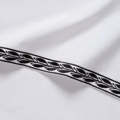 Lot de 2 taies d'oreiller en percale de coton 65x65cm - blanc