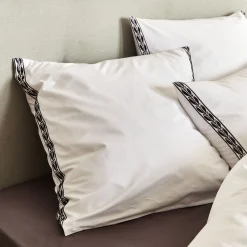 Lot de 2 taies d'oreiller en percale de coton 65x65cm - blanc