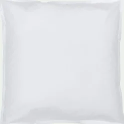 Lot de 2 taies d'oreiller en percale de coton - blanc 65x65cm
