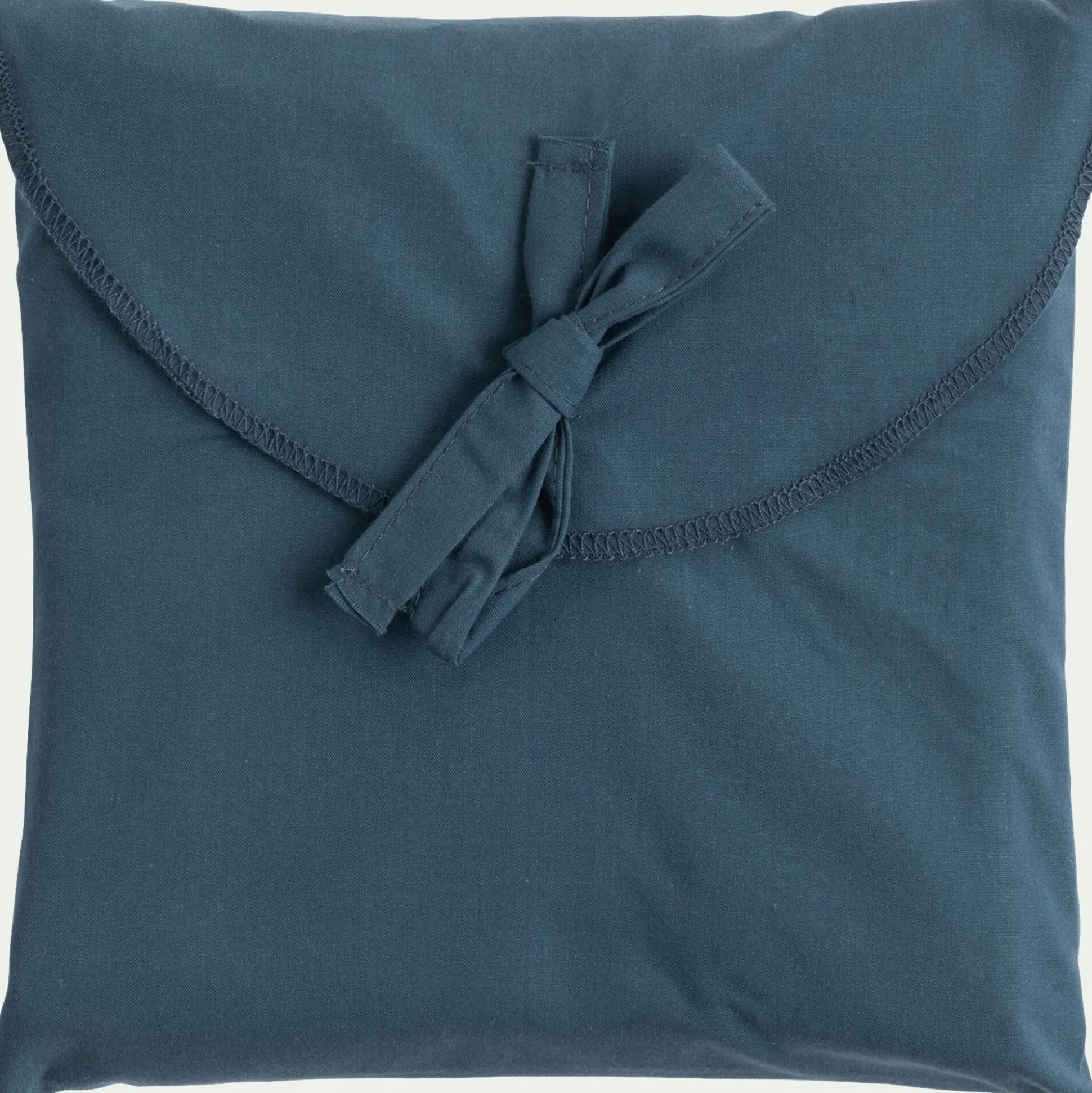 Lot de 2 taies d'oreiller en percale de coton - bleu figuerolles 50x70cm