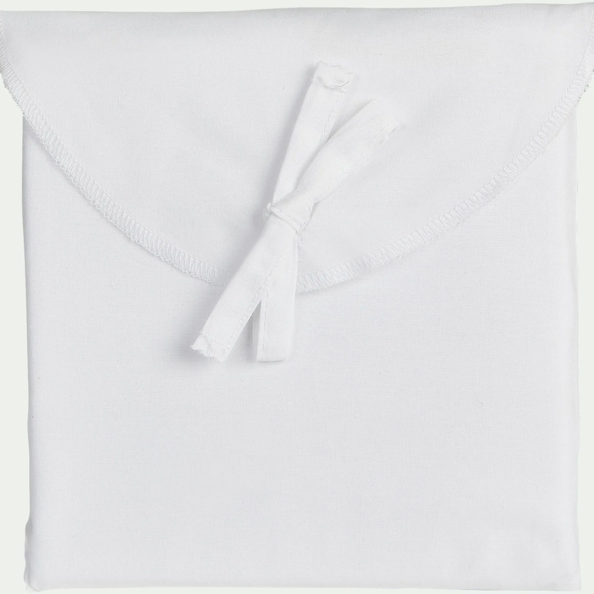 Lot de 2 taies oreiller en coton - blanc 65x65cm