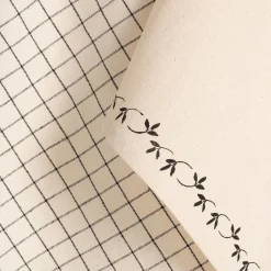 Lot de 2 torchons en coton à motifs 50x70cm - noir