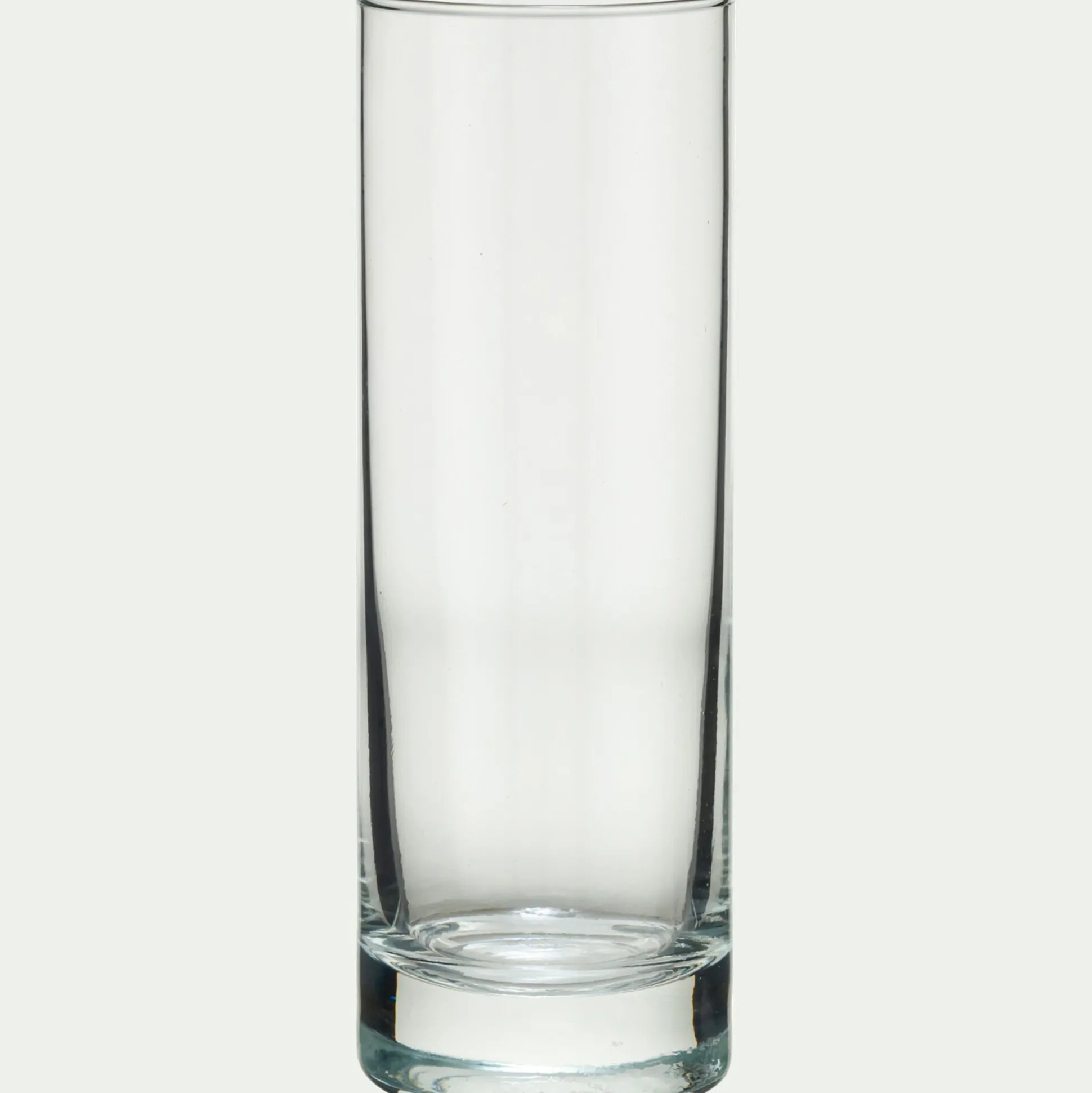 Lot de 6 verres à eau forme tube en verre 22cl - transparent