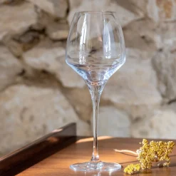 Lot de 6 verres à pied en cristallin 40cl - transparent