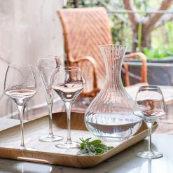 Lot de 6 verres à pied en cristallin 40cl - transparent