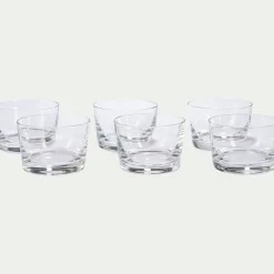 Lot de 6 verrines en cristallin D7cm - transparent