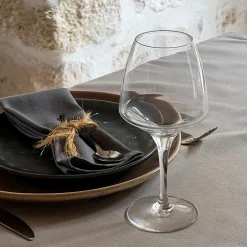 Lots de 6 verres à pied en cristallin 32cl - transparent