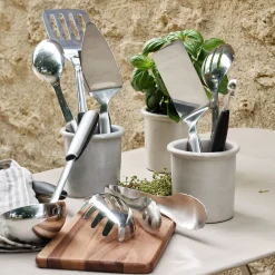 Louche en inox - gris métallisé