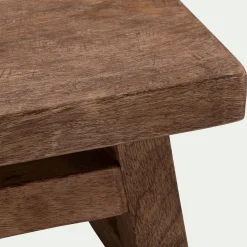 Meuble d'appoint en bois de manguier - bois foncé