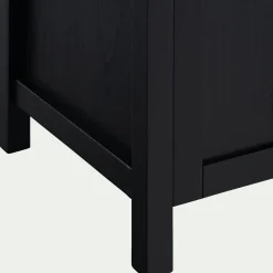 Meuble sous-vasque simple et 1 porte en bois de cèdre - L80cm