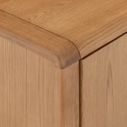 Meuble TV en chêne massif 2 portes - bois clair