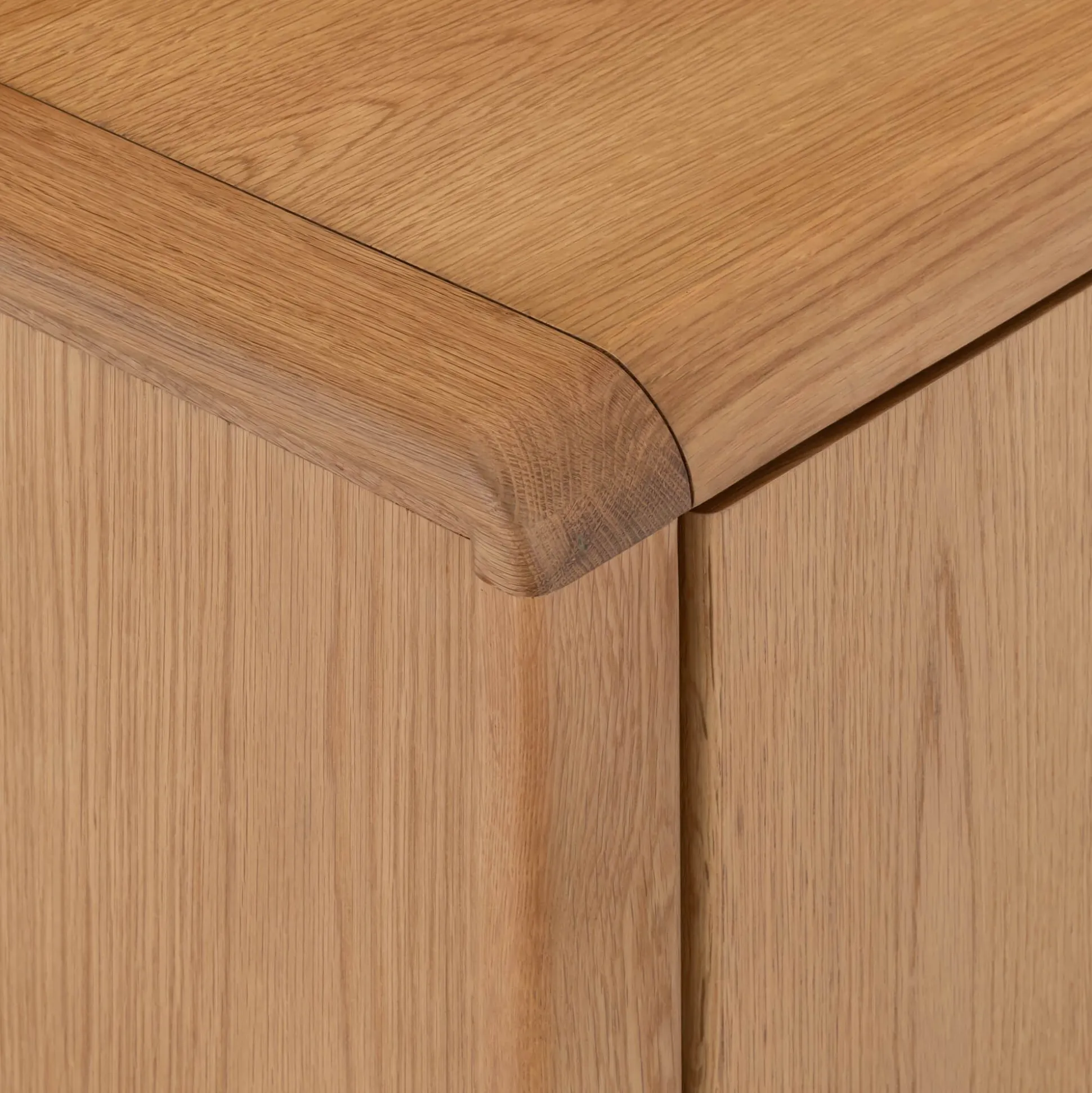 Meuble TV en chêne massif 2 portes - bois clair