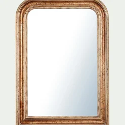 Miroir à moulures en bois H115cm - doré