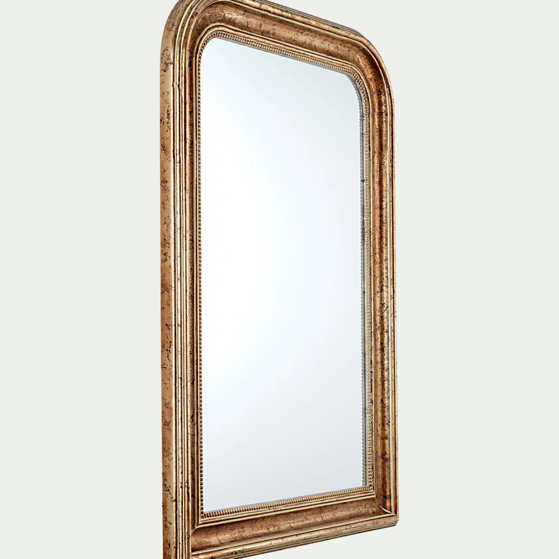 Miroir à moulures en bois H115cm - doré