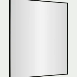 Miroir carré en aluminium 70x70cm - noir