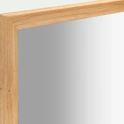 Miroir en bois de chêne - naturel 40x100cm