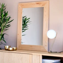 Miroir en chêne 89x69cm - naturel