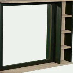 Miroir rectangulaire de salle de bain en acacia massif - L90cm