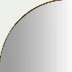 Miroir rond en panneaux de fibres D50,5cm - doré