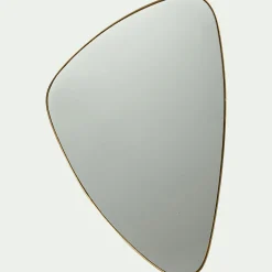 Miroir triangulaire - doré 42x62,5cm