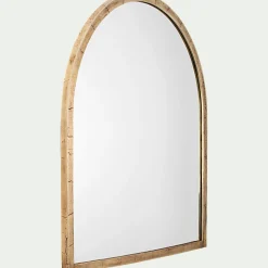 Miroir voûte en métal vieilli - doré 91x102cm
