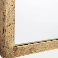 Miroir voûte en métal vieilli - doré 91x102cm