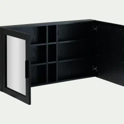 Miroirs rectangulaires double de salle de bain en bois de cèdre - L110cm