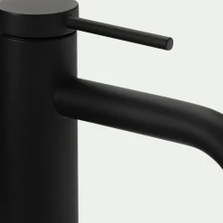 Mitigeur de lavabo en laiton - noir H14,6cm