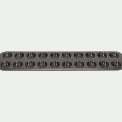 Moule à 20 madeleines en acier - gris anthracite