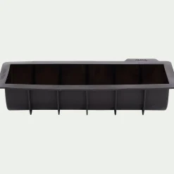 Moule à bûche lisse en silicone - noir