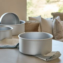 Moule à gâteau rond en aluminium D23xH10,2cm - argenté