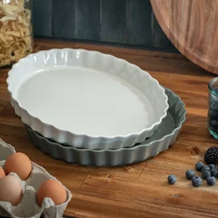 Moule à tarte en céramique D31cm - beige