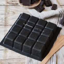 Moule tablette en fibre de verre et silicone 21x21cm - noir