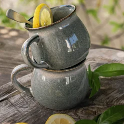 Mug en grès réactif 40cl - vert