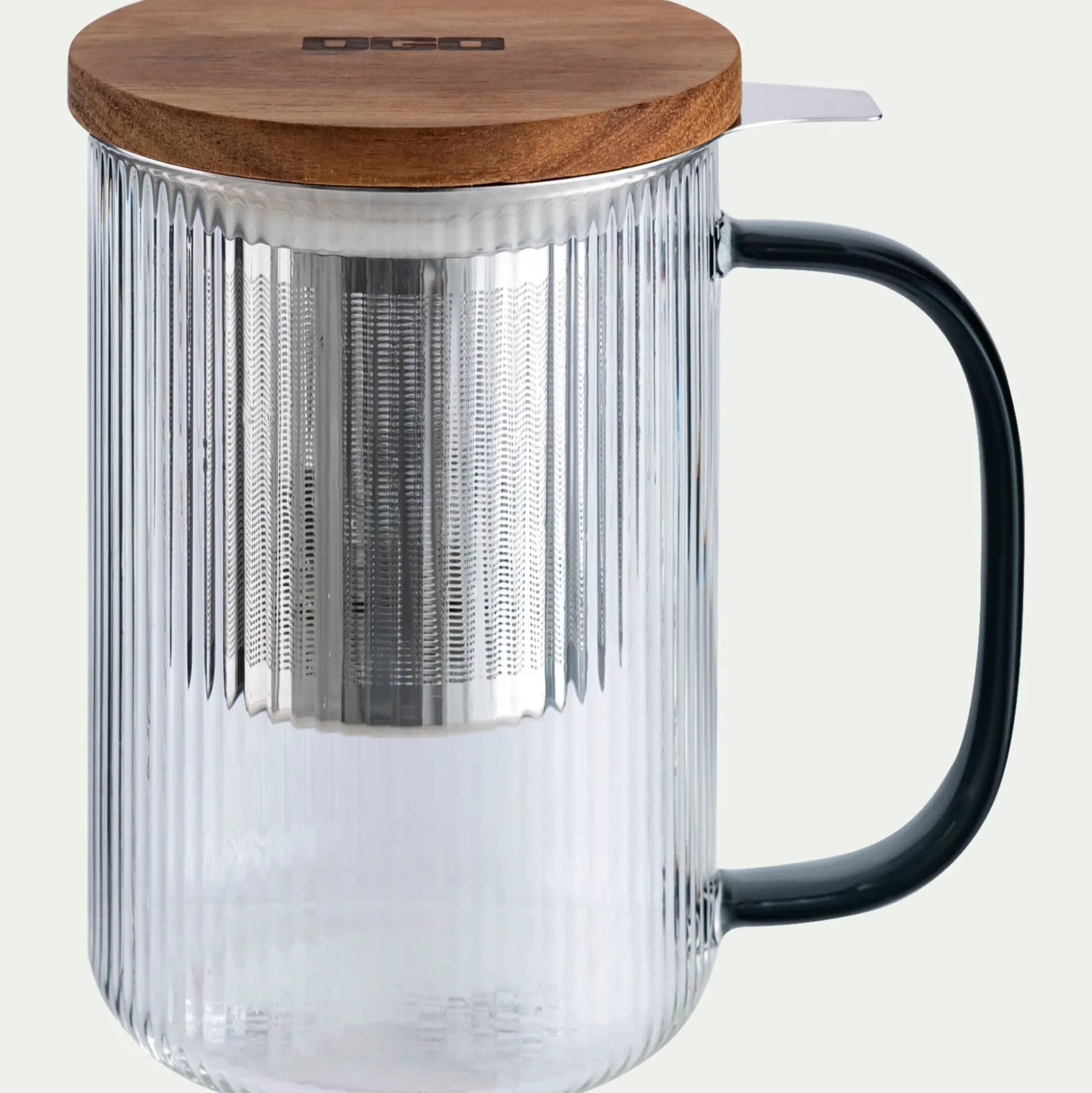 Mug infuseur en verre borosilicate 0,45cl - transparent