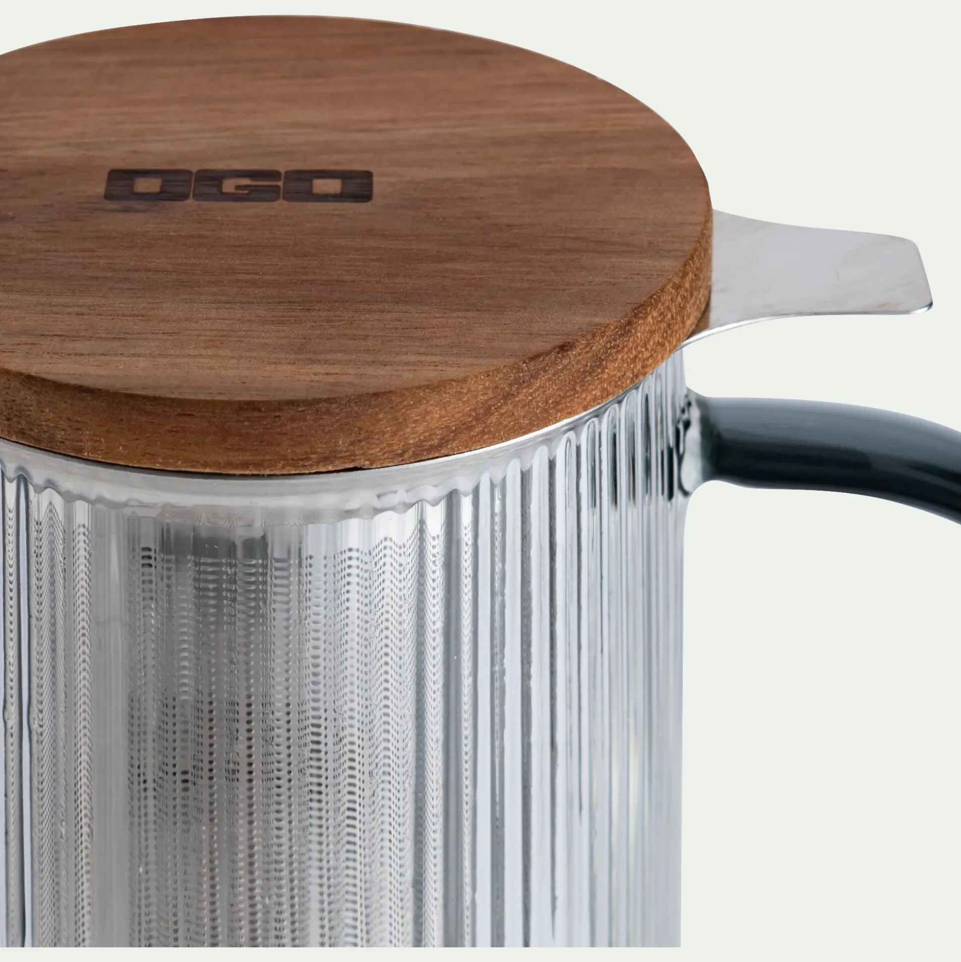 Mug infuseur en verre borosilicate 0,45cl - transparent