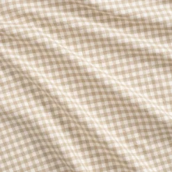 Nappe à carreaux en coton 150x250cm - beige