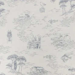 Nappe en coton réversible à motifs 150x250cm - beige