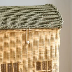 Panier à linge maison en rotin H55cm - naturel