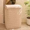 Panier à linge pliable en tissu H60cm - beige