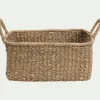 Panier de rangement en jonc de mer H15xL25cm - naturel