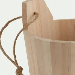 Panier de rangement en pin - bois clair