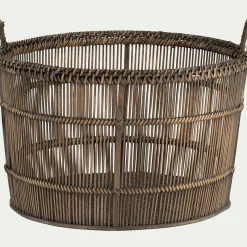 Panier en bambou tressé - naturel H31xL26cm