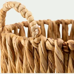 Panier en jonc de mer - naturel H36xD35 cm