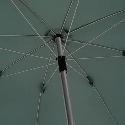 Parasol à franges et pied de parasol D180cm - vert kaki