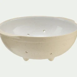 Passoire en grès D25cm - blanc