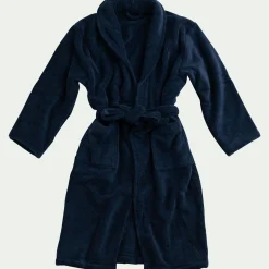 Peignoir en coton L/XL - bleu céou