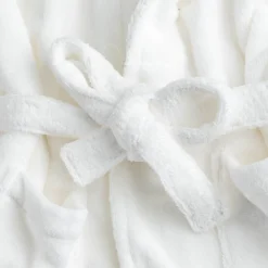 Peignoir en coton S/M - blanc optique