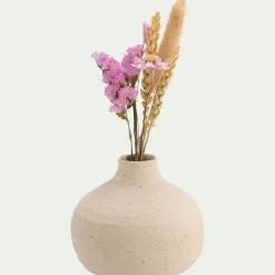 Petit vase en grès H10cm - beige